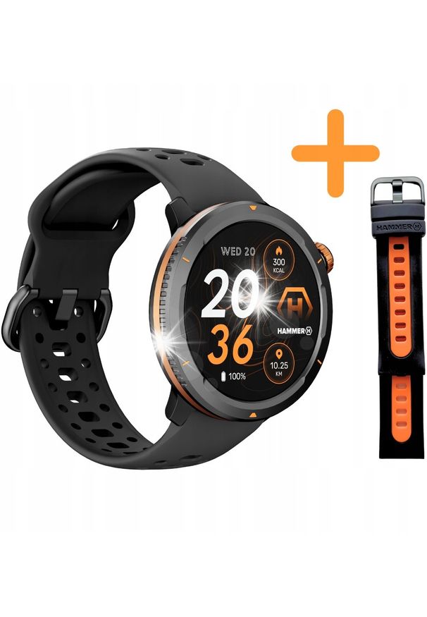 Smartwatch Hammer Smartwatch HAMMER Watch 2 LTE Zegarek sportowy + Dodatkowy pasek Bluetooth. Rodzaj zegarka: smartwatch. Styl: sportowy