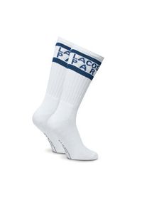 Lacoste Skarpety długie RA8095-00 F2F Biały. Kolor: biały. Materiał: materiał, bawełna