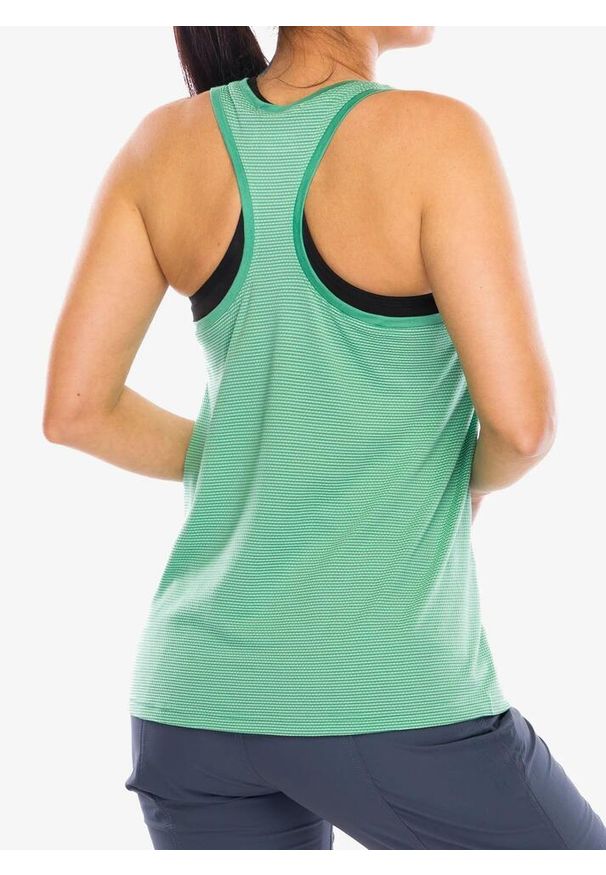 Top damski Smartwool Active Mesh Racerback Tank. Kolor: zielony. Materiał: mesh