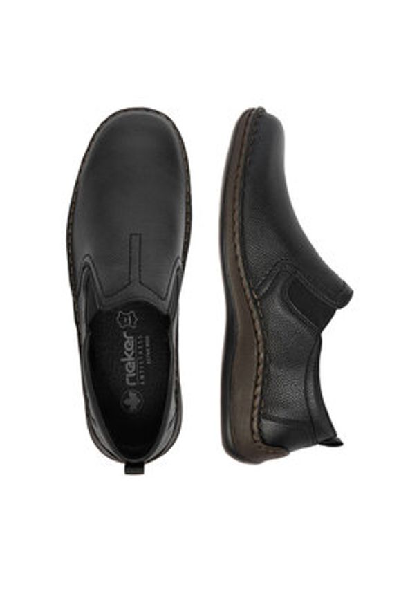 Rieker Półbuty CEO-05264-00 Czarny. Kolor: czarny. Materiał: skóra