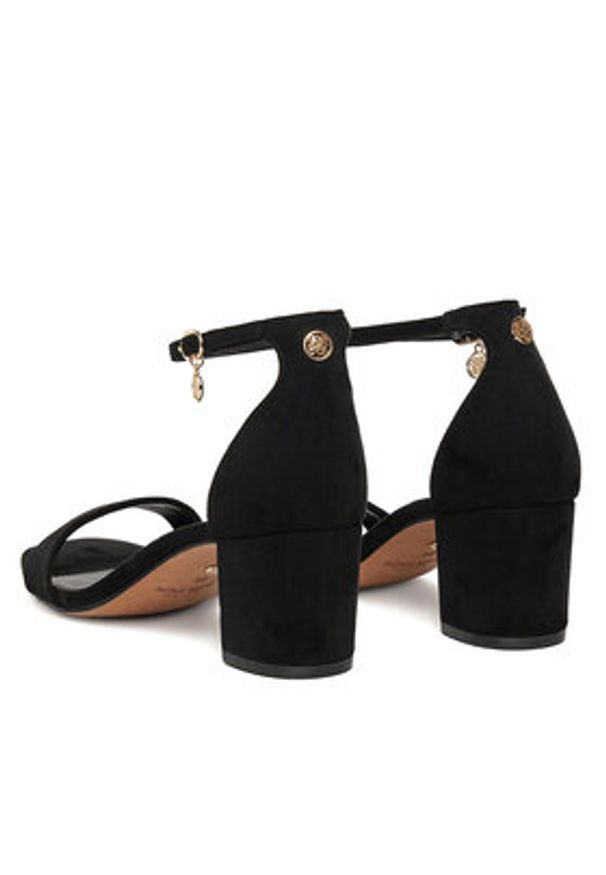 Nine West Sandały WFA2625-1 Czarny. Kolor: czarny. Materiał: skóra