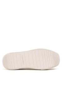 Calvin Klein Sneakersy Squared Flatform Cupsole Lace Up HW0HW01775 Biały. Kolor: biały. Materiał: skóra