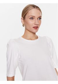 Moss Copenhagen T-Shirt Tiffa 17329 Biały Regular Fit. Kolor: biały. Materiał: bawełna #4