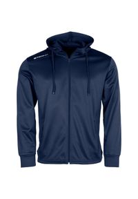 STANNO - Dziecięca bluza dresowa z kapturem zapinana na zamek błyskawiczny Stanno Field. Typ kołnierza: kaptur. Kolor: niebieski. Materiał: dresówka