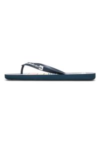 Quiksilver - Klapki plażowe dla Mężczyzn JAVA ART Niebieski. Okazja: na plażę. Kolor: szary, niebieski, wielokolorowy. Materiał: guma. Styl: sportowy