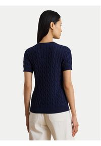Lauren Ralph Lauren - LAUREN RALPH LAUREN Sweter 200P07025001 Granatowy Relaxed Fit. Kolor: niebieski. Materiał: bawełna #4