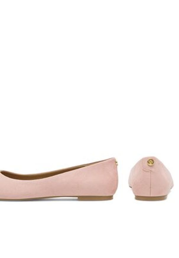 Nine West Baleriny WFA2622-1 Różowy. Kolor: różowy. Materiał: materiał