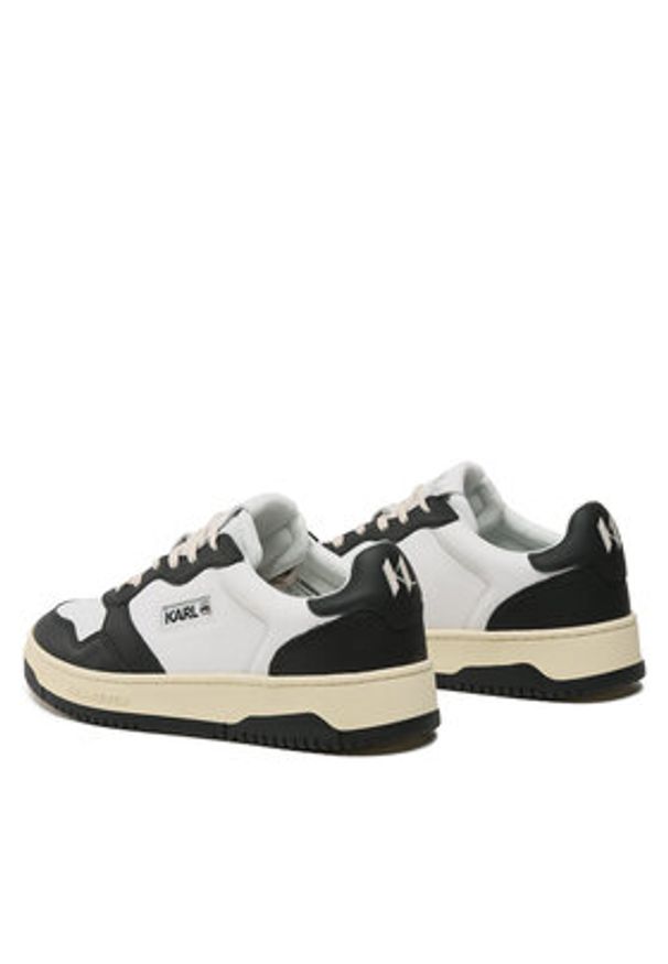 Karl Lagerfeld - KARL LAGERFELD Sneakersy KL53020 Biały. Kolor: biały. Materiał: skóra