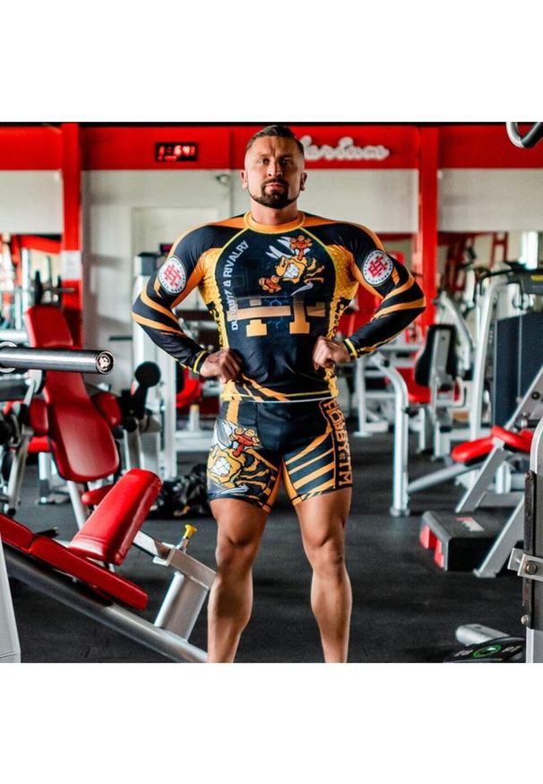 Spodenki Vale Tudo do MMA męskie EXTREME HOBBY ANGRY WASP. Kolor: czarny. Materiał: elastan, poliester
