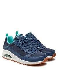 skechers - Skechers Sneakersy Uno Inside Matters 155005/NVY Granatowy. Kolor: niebieski. Materiał: materiał #4