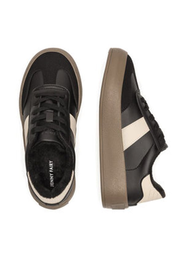 Jenny - JENNY Sneakersy WFA3012-1 Czarny. Kolor: czarny. Materiał: skóra