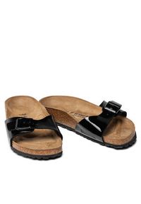 Birkenstock Klapki Madrid 040303 Czarny. Kolor: czarny. Materiał: skóra #8