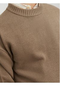 Jack & Jones - Jack&Jones Sweter 12236774 Brązowy Regular Fit. Kolor: brązowy. Materiał: bawełna #6