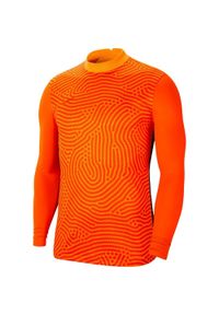 Nike - Męska Koszulka Bramkarska Gardien III. Kolor: pomarańczowy, wielokolorowy, żółty. Sport: turystyka piesza