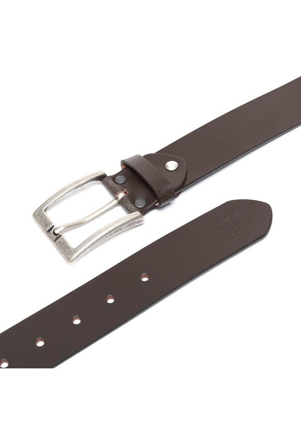 Tom Tailor - TOM TAILOR PASEK SKÓRZANY TM0184R01 691 40mm Gürtel Q.2647. Materiał: skóra. Wzór: jednolity. Styl: klasyczny, casual, elegancki