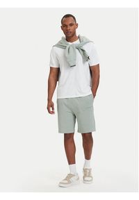 TOMMY HILFIGER - Tommy Hilfiger Szorty sportowe Essential UM0UM03914 Zielony jasny Regular Fit. Kolor: zielony. Materiał: bawełna. Styl: sportowy #5
