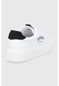DKNY - Dkny Buty K3156085.WHB kolor biały na platformie. Nosek buta: okrągły. Zapięcie: sznurówki. Kolor: biały. Materiał: guma. Obcas: na platformie #2