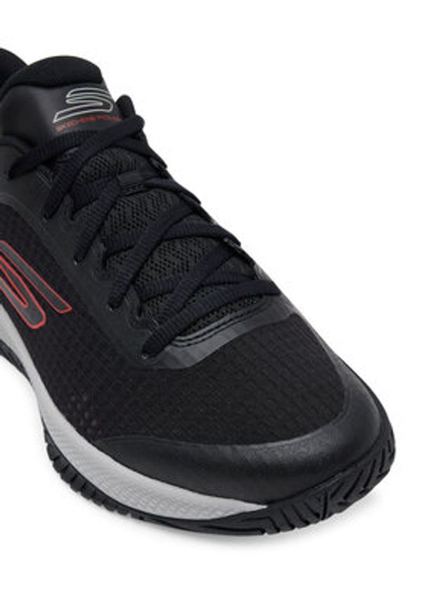 skechers - Skechers Buty do tenisa Viper Court Pro 246069/BKRD Czarny. Kolor: czarny. Materiał: materiał. Sport: tenis