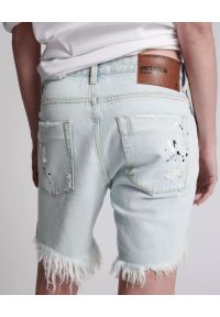 ONETEASPOON - Jeansowe spodenki Stevies Boyfriend. Stan: obniżony. Kolor: niebieski. Materiał: jeans. Wzór: aplikacja #11