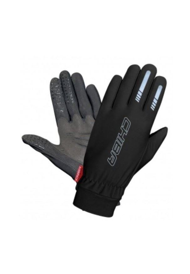 CHIBA - Lekkie rękawiczki zimowe unisex Chiba Thermofleece Waterpro. Kolor: czarny. Sezon: zima. Sport: kolarstwo