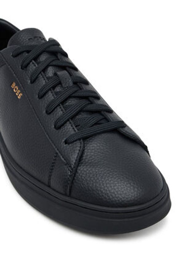 BOSS Sneakersy Kieran 50548716 Czarny. Kolor: czarny. Materiał: skóra