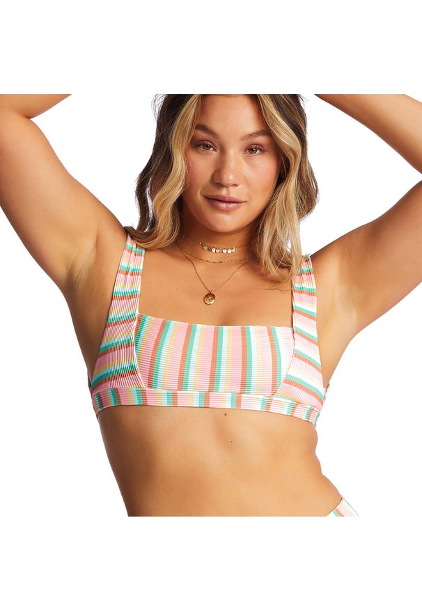 Góra od stroju kąpielowego Billabong Island Glow Tanlines Tank. Kolor: wielokolorowy