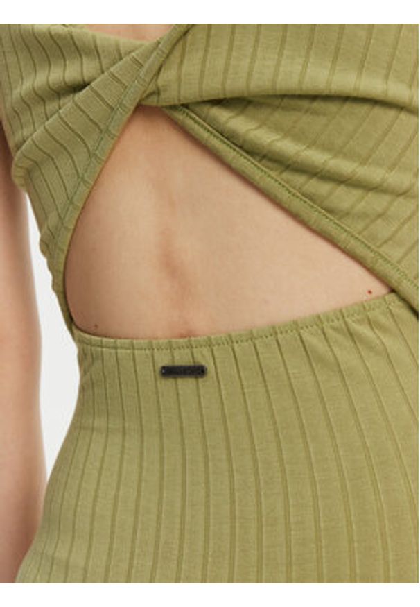 Billabong Sukienka dzianinowa EBJKD00114 Zielony Regular Fit. Kolor: zielony. Materiał: wiskoza