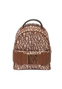 Armani Exchange - ARMANI EXCHANGE Mały brązowy plecak. Kolor: brązowy #3