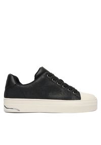 DKNY Trampki York Perf Lace UP K4533691 Czarny. Kolor: czarny. Materiał: skóra #1