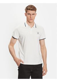 Blend Polo 20715178 Biały Regular Fit. Typ kołnierza: polo. Kolor: biały. Materiał: bawełna