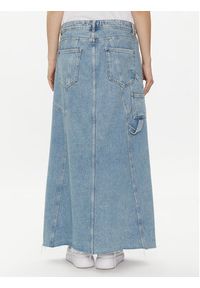 Replay Spódnica jeansowa W9933.000.108 69B Niebieski Regular Fit. Kolor: niebieski. Materiał: jeans, bawełna #5