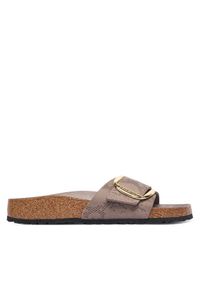 Birkenstock Klapki Madrid Big Buckle 1032935 Beżowy. Kolor: beżowy. Materiał: skóra #1