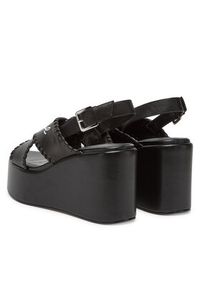 Karl Lagerfeld - KARL LAGERFELD Sandały Wendy KL33372 Czarny. Kolor: czarny. Materiał: skóra #4
