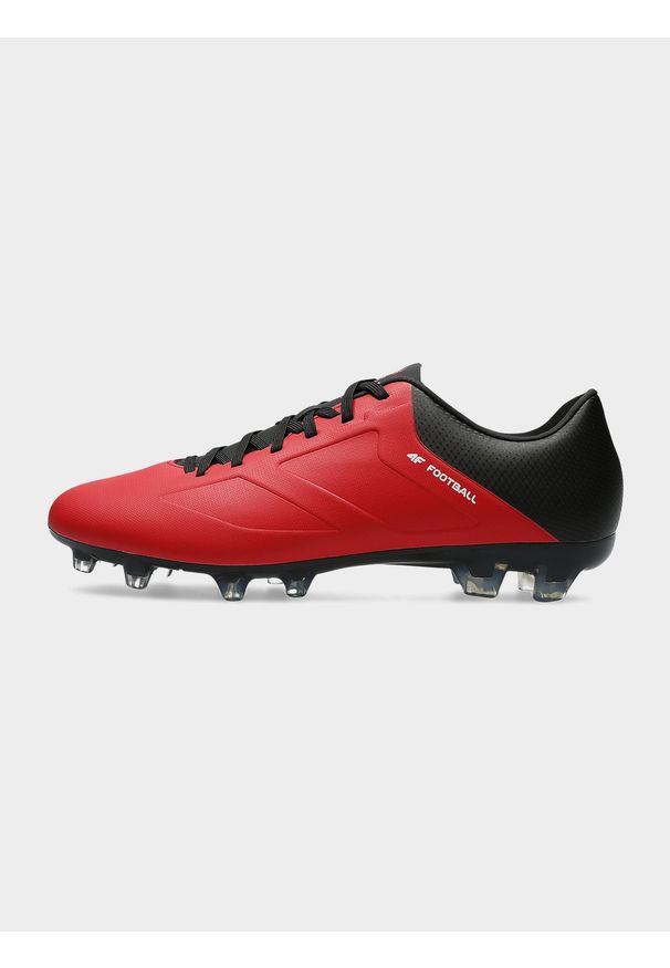 4f - Buty piłkarskie męskie. Kolor: czerwony. Materiał: mikrofibra. Szerokość cholewki: normalna. Sport: piłka nożna