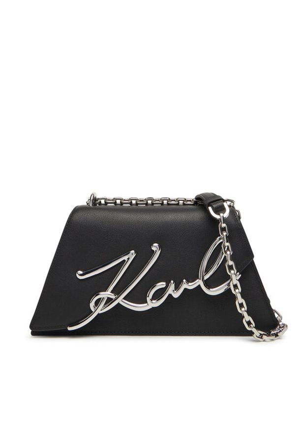 Karl Lagerfeld - KARL LAGERFELD Torebka A3W30138 Czarny. Kolor: czarny. Materiał: skórzane