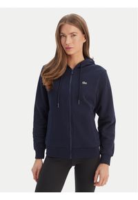 Lacoste Bluza SF5256 Granatowy Regular Fit. Kolor: niebieski. Materiał: bawełna #1