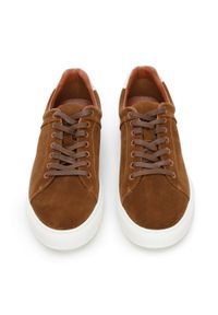 Wittchen - Męskie sneakersy zamszowe na grubej podeszwie brązowe. Okazja: na co dzień. Kolor: brązowy. Materiał: zamsz, skóra #6