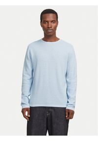 Jack & Jones Sweter George 12268279 Błękitny Regular Fit. Kolor: niebieski. Materiał: bawełna #1