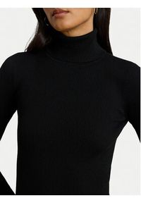 Lauren Ralph Lauren Golf L/s Turtle Neck 200643398011 Czarny Slim Fit. Typ kołnierza: golf. Kolor: czarny. Materiał: bawełna #4