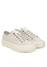 Calvin Klein Sneakersy Vulc Flatf Lace Up Lth YW0YW01932 Szary. Kolor: szary. Materiał: skóra #2