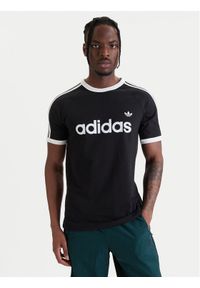 Adidas - adidas T-Shirt 3-Stripes Ringer KF0417 Czarny Slim Fit. Kolor: czarny. Materiał: bawełna #1
