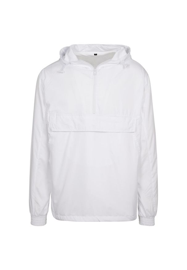 BUILD YOUR BRAND - Kurtka Unisex Basic Pull Over Dla Dorosłych. Kolor: biały