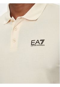 EA7 Emporio Armani Polo 8NPF14 PJVQZ 1713 Beżowy Regular Fit. Typ kołnierza: polo. Kolor: beżowy. Materiał: bawełna #5