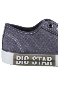 Big-Star - Granatowe Trampki Big Star Damskie Modne Obuwie. Okazja: na co dzień, na spacer, na uczelnię. Zapięcie: sznurówki. Kolor: niebieski. Materiał: materiał. Szerokość cholewki: normalna. Styl: casual, sportowy, klasyczny, elegancki #9