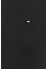 TOMMY HILFIGER - Tommy Hilfiger longsleeve bawełniany kolor czarny. Okazja: na co dzień. Kolor: czarny. Materiał: bawełna. Długość rękawa: długi rękaw. Wzór: gładki. Styl: casual #5