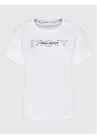 DKNY Sport T-Shirt DP1T8483 Biały Regular Fit. Kolor: biały. Materiał: bawełna. Styl: sportowy