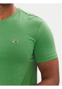 Tommy Jeans T-Shirt Jaspe DM0DM20363 Zielony Slim Fit. Kolor: zielony. Materiał: bawełna