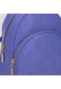 Wittchen - Damski plecak skórzany z monogramem mały fioletowy. Kolor: fioletowy. Materiał: skóra. Wzór: haft. Styl: casual, elegancki #3