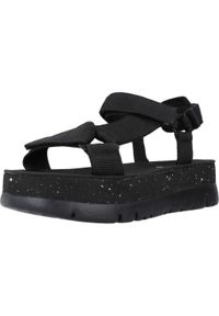 Camper - Sandały CAMPER 004 ORUGA Czarny. Kolor: czarny. Materiał: tkanina. Sezon: lato