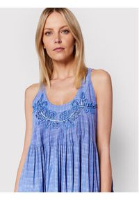 Iconique Sukienka letnia Mamba IC22 043 Niebieski Relaxed Fit. Kolor: niebieski. Materiał: bawełna. Sezon: lato #5